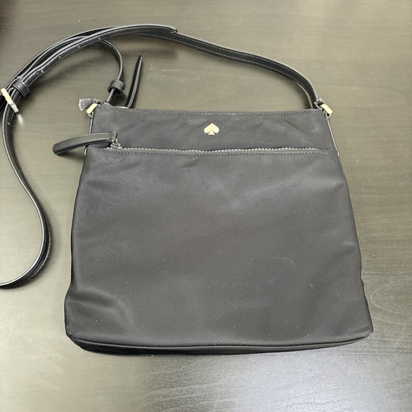 Kate Spade Jae Nylon Flat‎ Crossbody Handbag Purse Blue Nightcap WKRU6612 $244 - Picture 1 of 12